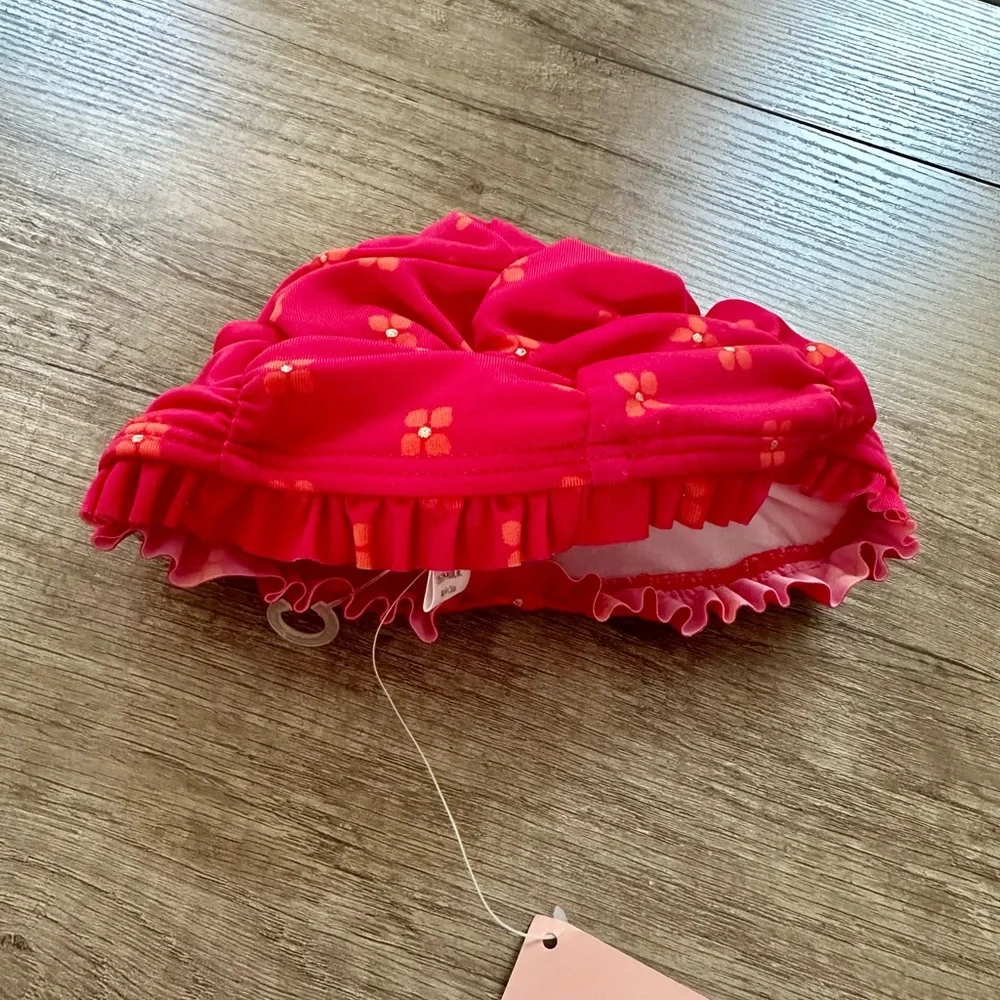 Gymboree Pink and Orange Sun Hat with Ruffle Brim - BNWT!